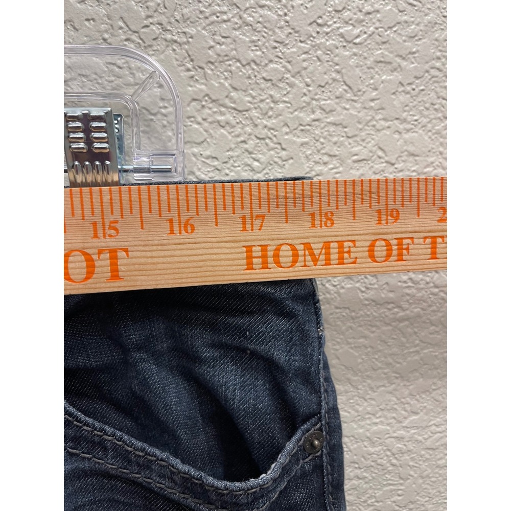 Big Star Maddie Boot Cut Dark Wash Mid Rise Y2K Embroidered Denim 32R Plus Size - Picture 11 of 15